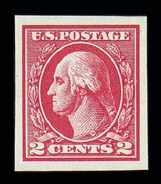 Value of US Stamps Scott Cat. #533: 2c 1920 Washington Offset Imperf. Matthew Bennett International, Dec 2007, Sale 325, Lot 2199