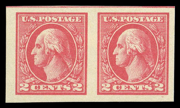 Values of US Stamps Scott Catalog 533: 1920 2c Washington Offset Imperf. Matthew Bennett International, Sep 2010, Sale 331, Lot 749