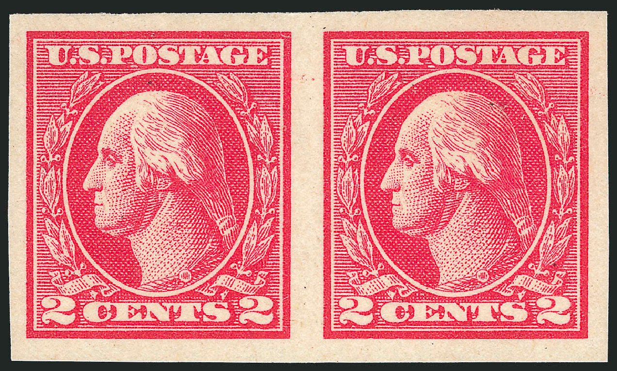 US Stamps Values Scott Cat. #533 - 2c 1920 Washington Offset Imperf. Robert Siegel Auction Galleries, Nov 2013, Sale 1061, Lot 3989