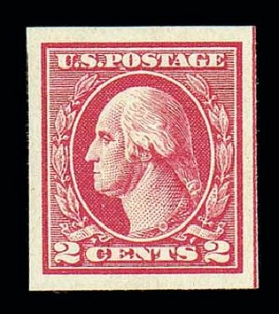 Values of US Stamps Scott Cat. # 533: 2c 1920 Washington Offset Imperf. Matthew Bennett International, Dec 2007, Sale 325, Lot 2200
