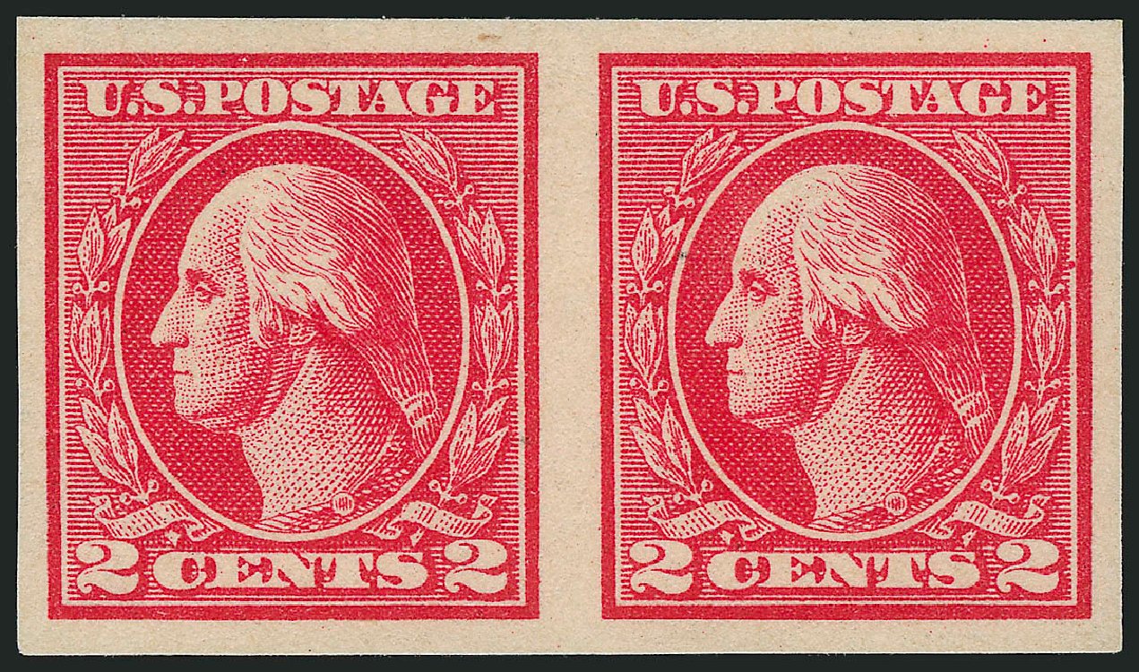 Costs of US Stamp Scott Catalog 533 - 1920 2c Washington Offset Imperf. Robert Siegel Auction Galleries, Jul 2014, Sale 1077, Lot 310
