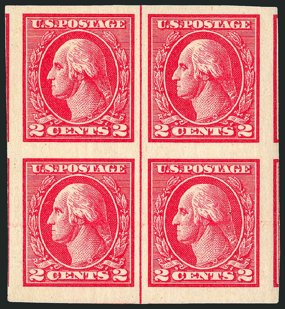 US Stamp Value Scott Cat. # 533 - 2c 1920 Washington Offset Imperf. Robert Siegel Auction Galleries, Sep 2008, Sale 962, Lot 2820