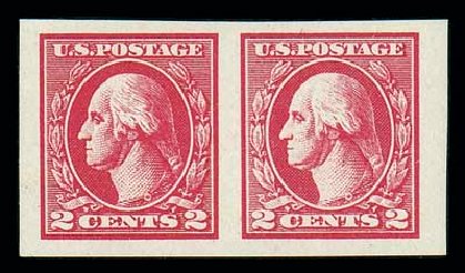 Price of US Stamps Scott Catalog 533 - 1920 2c Washington Offset Imperf. Matthew Bennett International, Dec 2007, Sale 325, Lot 2201