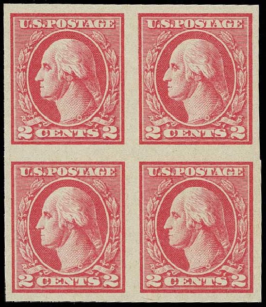 US Stamp Value Scott 533: 1920 2c Washington Offset Imperf. H.R. Harmer, Jun 2013, Sale 3003, Lot 1381