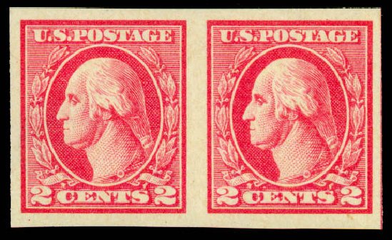 Price of US Stamps Scott #533 - 2c 1920 Washington Offset Imperf. Daniel Kelleher Auctions, Sep 2013, Sale 639, Lot 451
