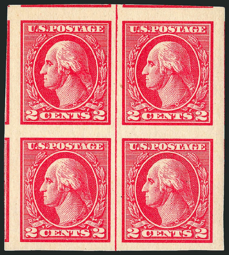 Price of US Stamp Scott Cat. #533 - 2c 1920 Washington Offset Imperf. Robert Siegel Auction Galleries, Sep 2008, Sale 962, Lot 2821