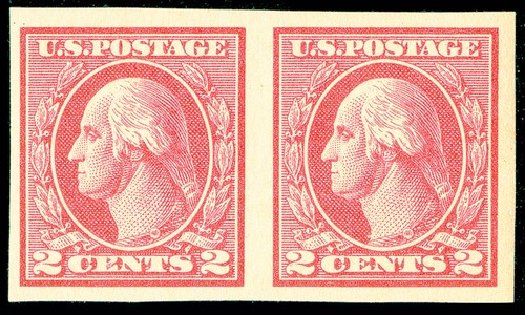 Values of US Stamps Scott Cat. # 533 - 1920 2c Washington Offset Imperf. Spink Shreves Galleries, May 2014, Sale 148, Lot 341