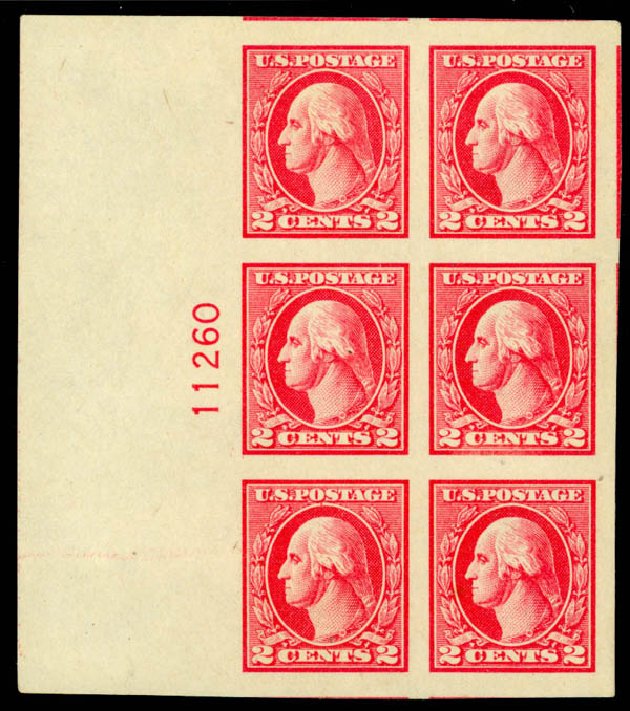 US Stamps Price Scott Catalog 533: 2c 1920 Washington Offset Imperf. Daniel Kelleher Auctions, Sep 2014, Sale 655, Lot 724