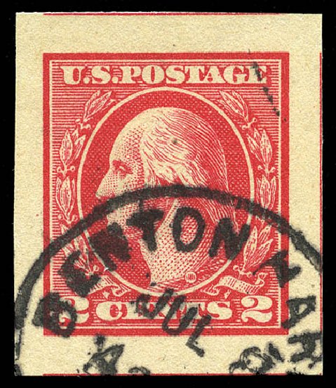 Prices of US Stamps Scott Catalog 533 - 2c 1920 Washington Offset Imperf. Matthew Bennett International, May 2014, Sale 350, Lot 655