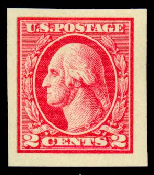 Costs of US Stamps Scott Catalog 533: 2c 1920 Washington Offset Imperf. Daniel Kelleher Auctions, Sep 2013, Sale 639, Lot 1195
