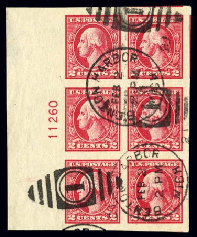 Cost of US Stamps Scott Catalogue # 533 - 2c 1920 Washington Offset Imperf. Matthew Bennett International, Dec 2008, Sale 330, Lot 1842