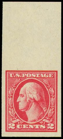 Cost of US Stamps Scott 533 - 2c 1920 Washington Offset Imperf. Daniel Kelleher Auctions, Jul 2011, Sale 625, Lot 1043