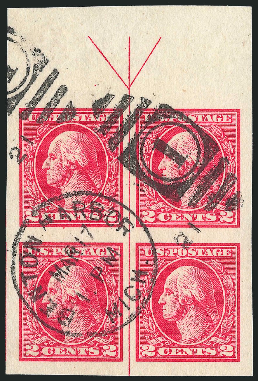 Cost of US Stamps Scott 533 - 1920 2c Washington Offset Imperf. Robert Siegel Auction Galleries, Mar 2013, Sale 1040, Lot 1933