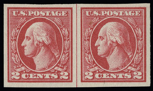 Value of US Stamps Scott Catalog #533 - 1920 2c Washington Offset Imperf. Spink Shreves Galleries, Aug 2013, Sale 144, Lot 283