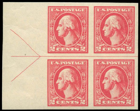 US Stamp Value Scott 534A - 2c 1920 Washington Offset Imperf. Matthew Bennett International, Jun 2008, Sale 328, Lot 1030