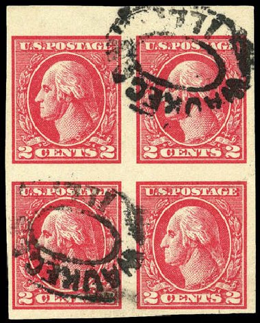 Costs of US Stamp Scott Cat. #534B: 2c 1920 Washington Offset Imperf. Matthew Bennett International, Apr 2008, Sale 326, Lot 479