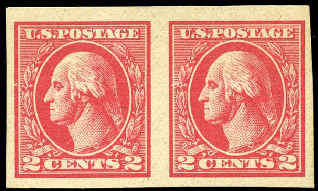 Price of US Stamps Scott Cat. #534B - 2c 1920 Washington Offset Imperf. Matthew Bennett International, Sep 2011, Sale 338, Lot 1959