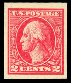 Prices of US Stamps Scott Cat. # 534B: 1920 2c Washington Offset Imperf. Daniel Kelleher Auctions, Dec 2012, Sale 633, Lot 920