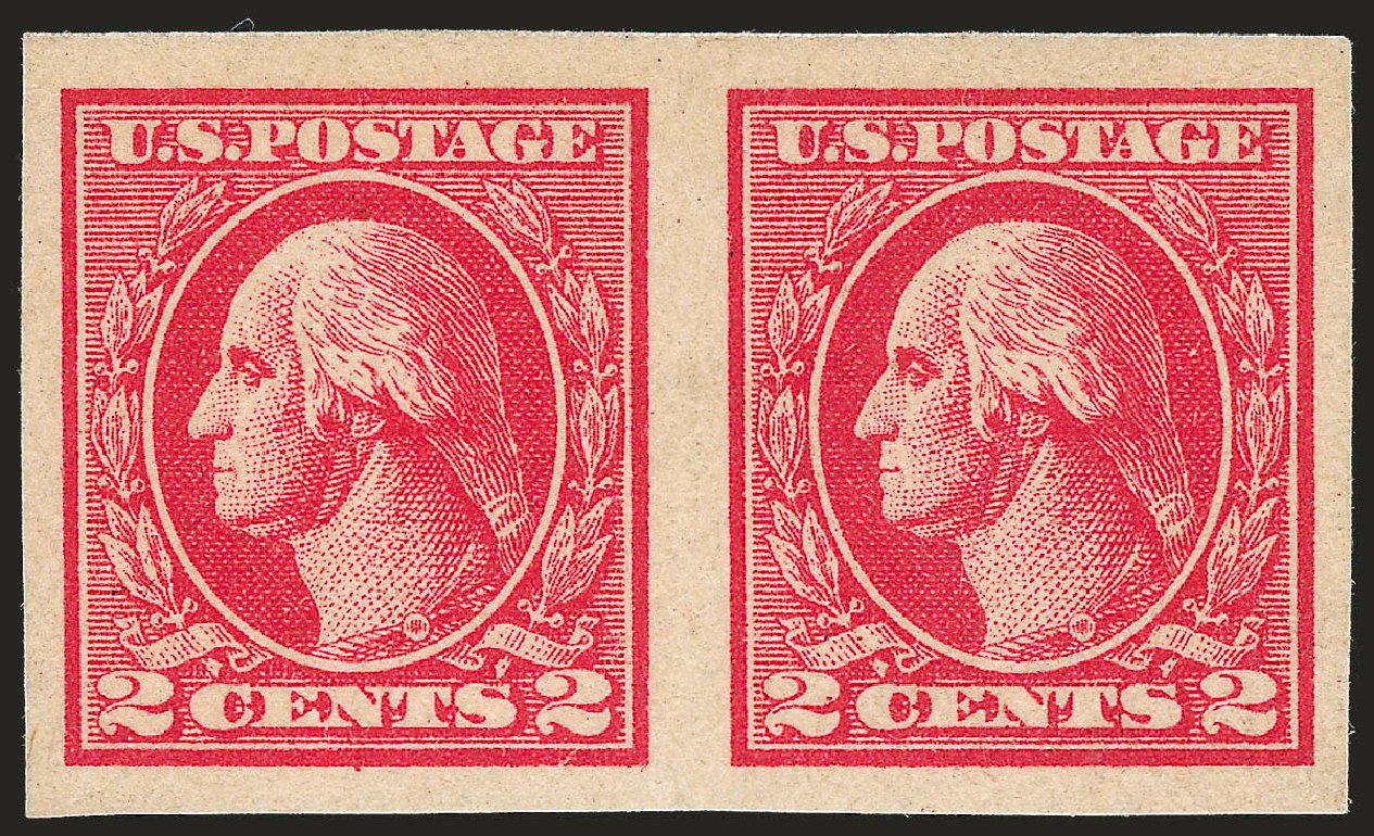 Value of US Stamps Scott Catalog 534B - 1920 2c Washington Offset Imperf. Robert Siegel Auction Galleries, Dec 2009, Sale 982, Lot 5924