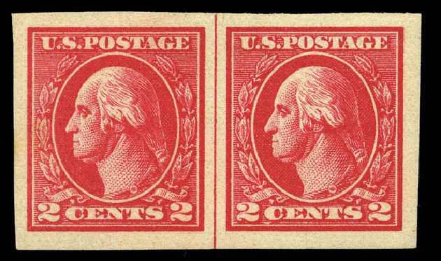US Stamp Prices Scott 534B - 2c 1920 Washington Offset Imperf. Matthew Bennett International, Mar 2011, Sale 336, Lot 1325