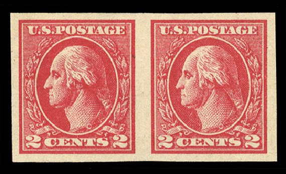Cost of US Stamps Scott #534B - 2c 1920 Washington Offset Imperf. Cherrystone Auctions, Feb 2011, Sale 201102, Lot 105
