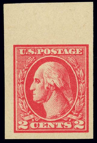 Price of US Stamp Scott # 534B: 1920 2c Washington Offset Imperf. Daniel Kelleher Auctions, Feb 2013, Sale 634, Lot 315