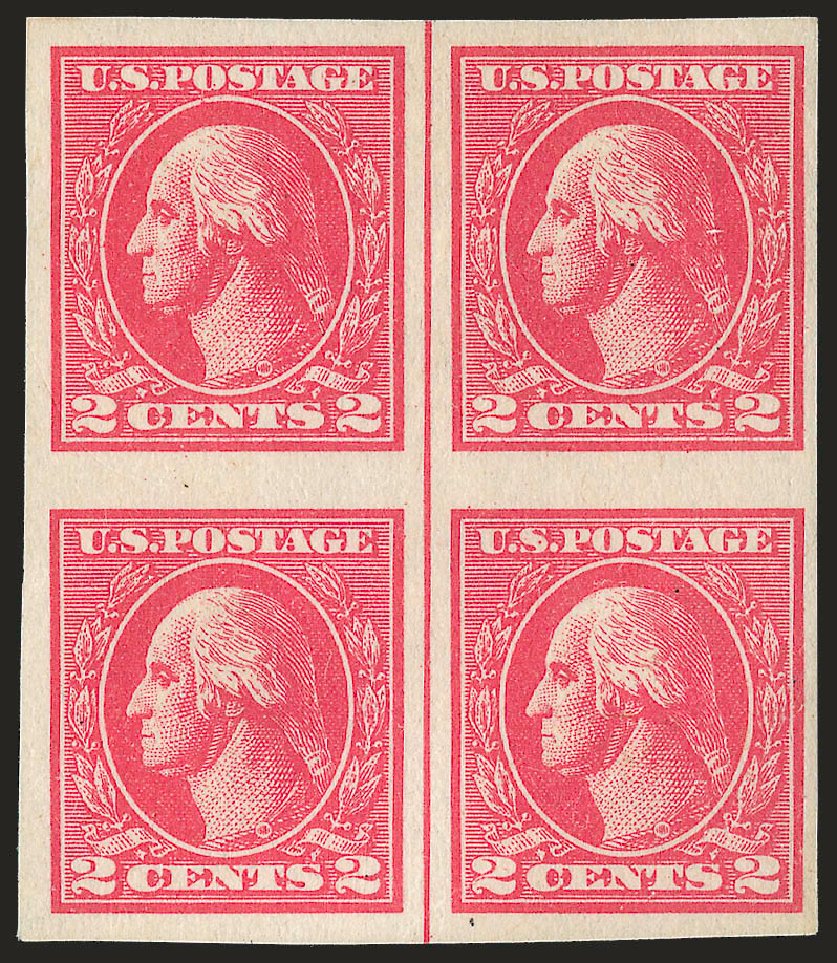 US Stamp Values Scott Catalogue # 534B: 2c 1920 Washington Offset Imperf. Robert Siegel Auction Galleries, Jun 2010, Sale 992, Lot 2522