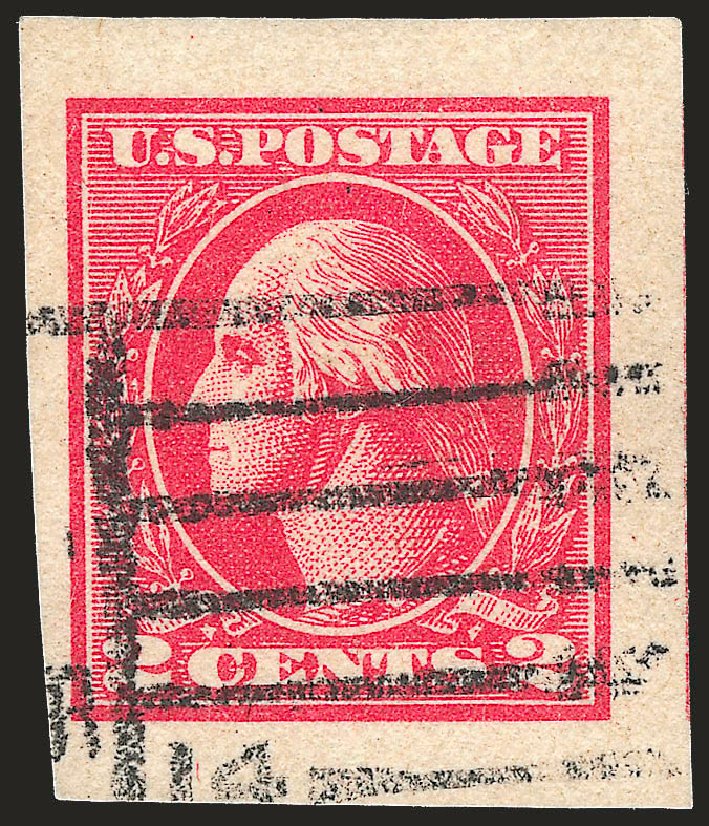 Values of US Stamps Scott Catalog 534B: 1920 2c Washington Offset Imperf. Robert Siegel Auction Galleries, Jun 2010, Sale 992, Lot 2523