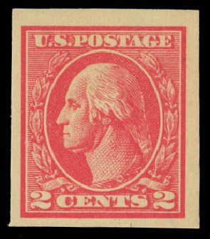 Value of US Stamps Scott Catalog 534B: 1920 2c Washington Offset Imperf. Daniel Kelleher Auctions, Jun 2012, Sale 630, Lot 1896