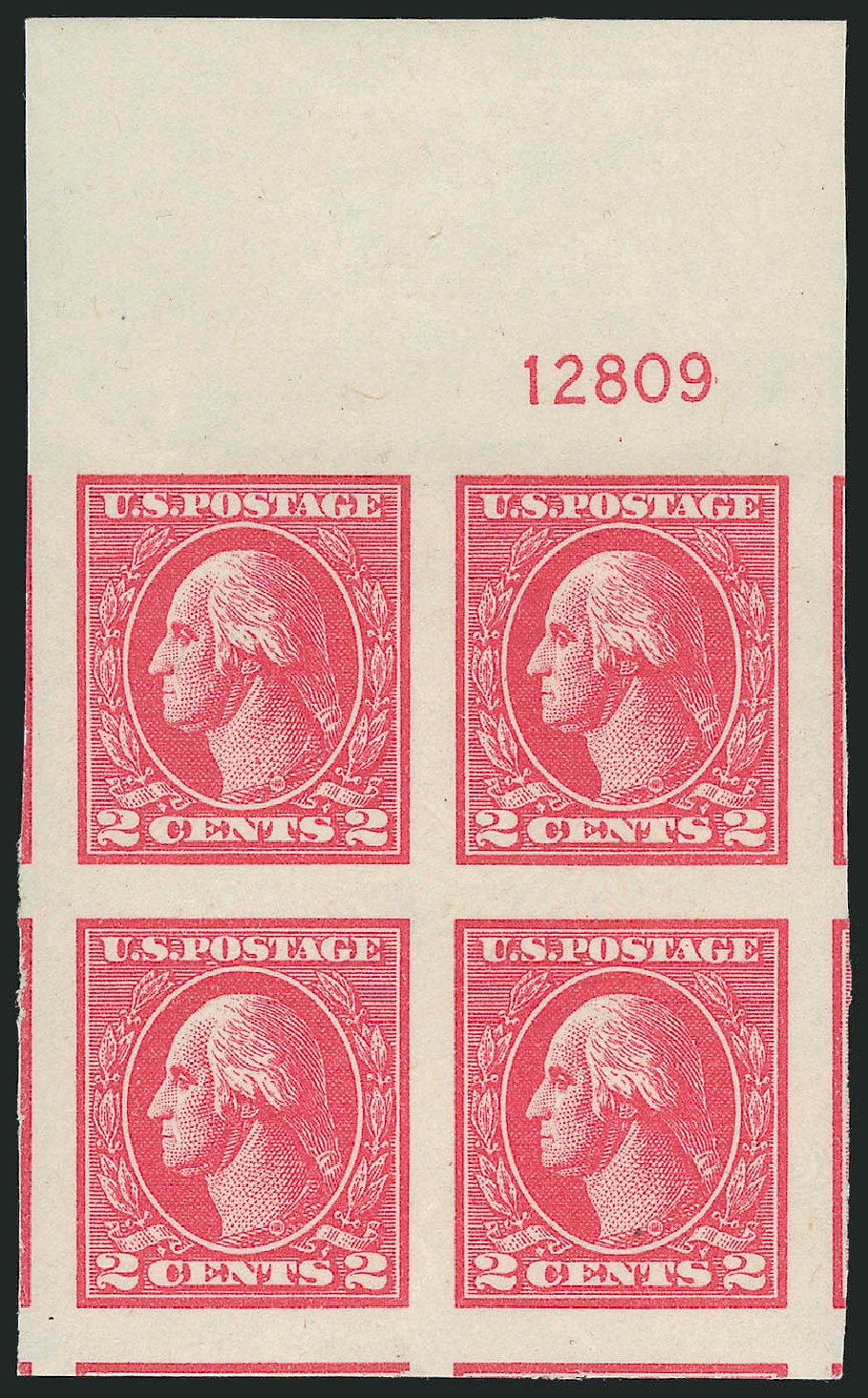 US Stamps Value Scott Catalog # 534B - 2c 1920 Washington Offset Imperf. Robert Siegel Auction Galleries, Mar 2013, Sale 1040, Lot 1936