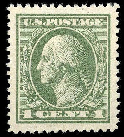 Value of US Stamps Scott Cat. # 536 - 1919 1c Washington Offset Perf 12.5. Matthew Bennett International, Apr 2008, Sale 326, Lot 480
