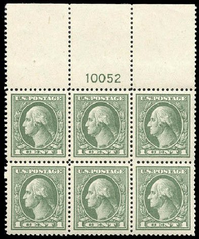 Costs of US Stamp Scott Catalogue 536 - 1919 1c Washington Offset Perf 12.5. Matthew Bennett International, Apr 2008, Sale 326, Lot 481