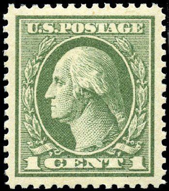 Value of US Stamps Scott Cat. #536 - 1c 1919 Washington Offset Perf 12.5. Matthew Bennett International, Sep 2011, Sale 338, Lot 1961