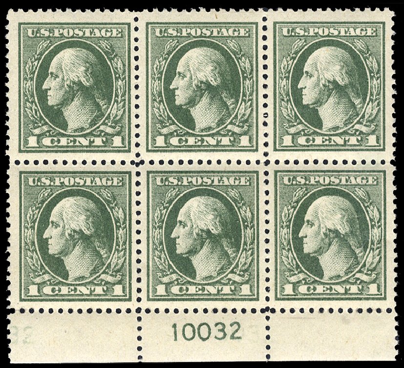 Cost of US Stamp Scott # 536 - 1919 1c Washington Offset Perf 12.5. Cherrystone Auctions, Jun 2011, Sale 201106, Lot 75