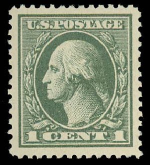 Value of US Stamp Scott Catalog #536 - 1919 1c Washington Offset Perf 12.5. Daniel Kelleher Auctions, Aug 2012, Sale 631, Lot 1282