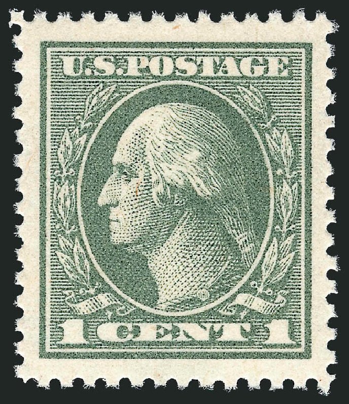 US Stamps Price Scott Cat. #536 - 1c 1919 Washington Offset Perf 12.5. Robert Siegel Auction Galleries, Oct 2010, Sale 997, Lot 6072