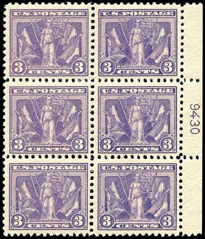 Prices of US Stamps Scott Cat. #537 - 1919 3c Victory. Harmer-Schau Auction Galleries, Aug 2012, Sale 94, Lot 1627