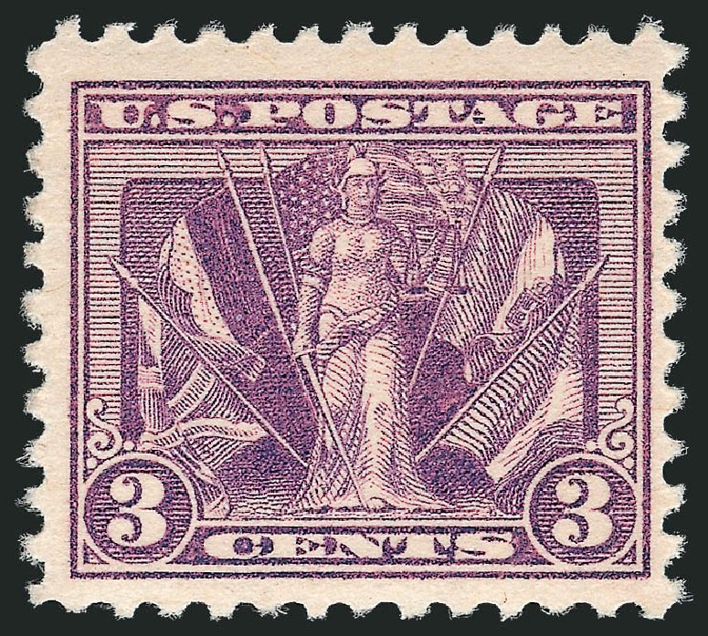Costs of US Stamp Scott Catalog 537: 3c 1919 Victory. Robert Siegel Auction Galleries, Oct 2011, Sale 1013, Lot 467