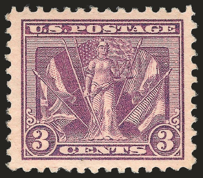 Cost of US Stamps Scott Catalogue 537 - 3c 1919 Victory. Robert Siegel Auction Galleries, Jun 2009, Sale 975, Lot 1957