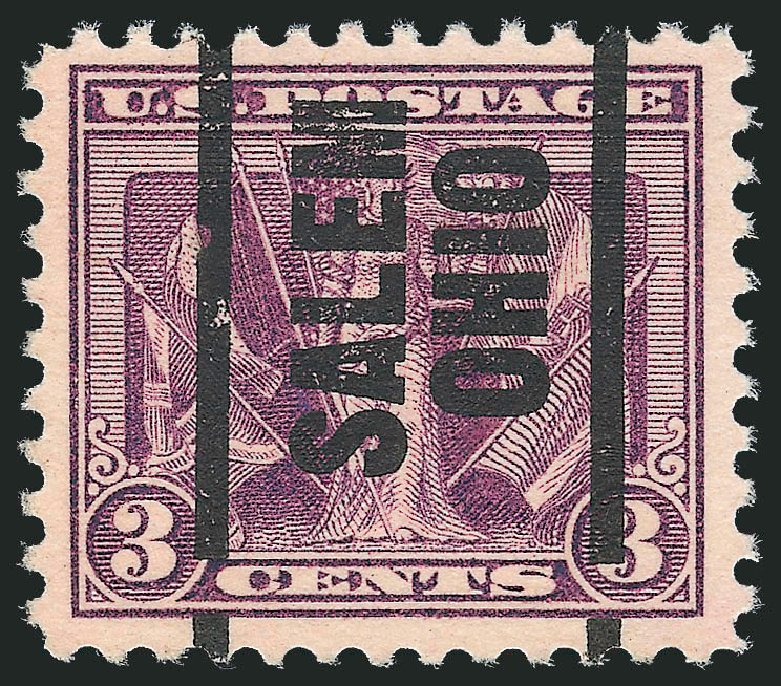 US Stamps Values Scott Catalog #537: 3c 1919 Victory. Robert Siegel Auction Galleries, Oct 2012, Sale 1032, Lot 3629