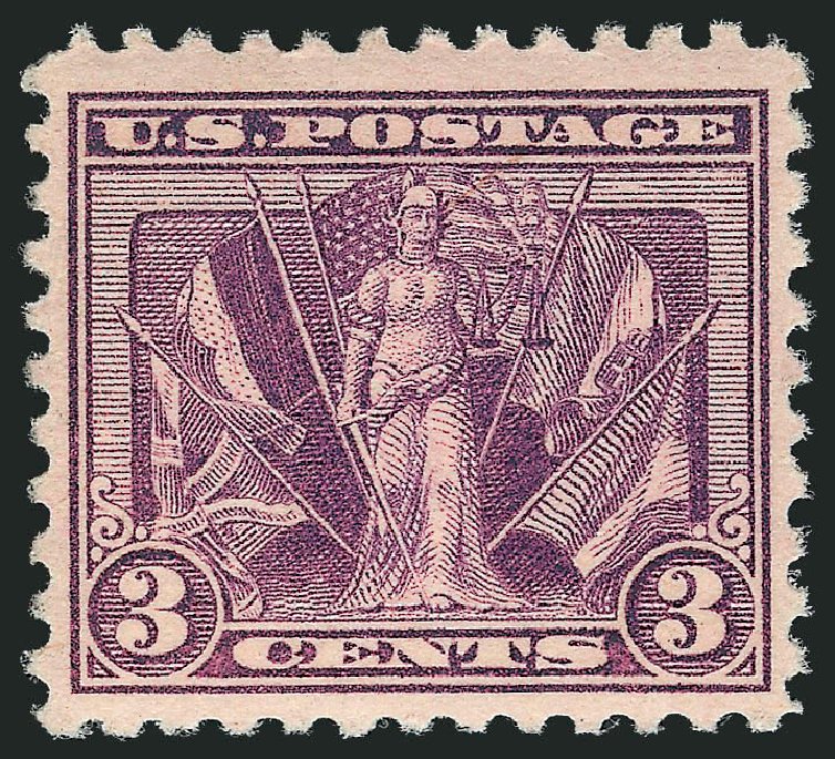 US Stamps Prices Scott Catalog #537: 1919 3c Victory. Robert Siegel Auction Galleries, Mar 2013, Sale 1040, Lot 1944
