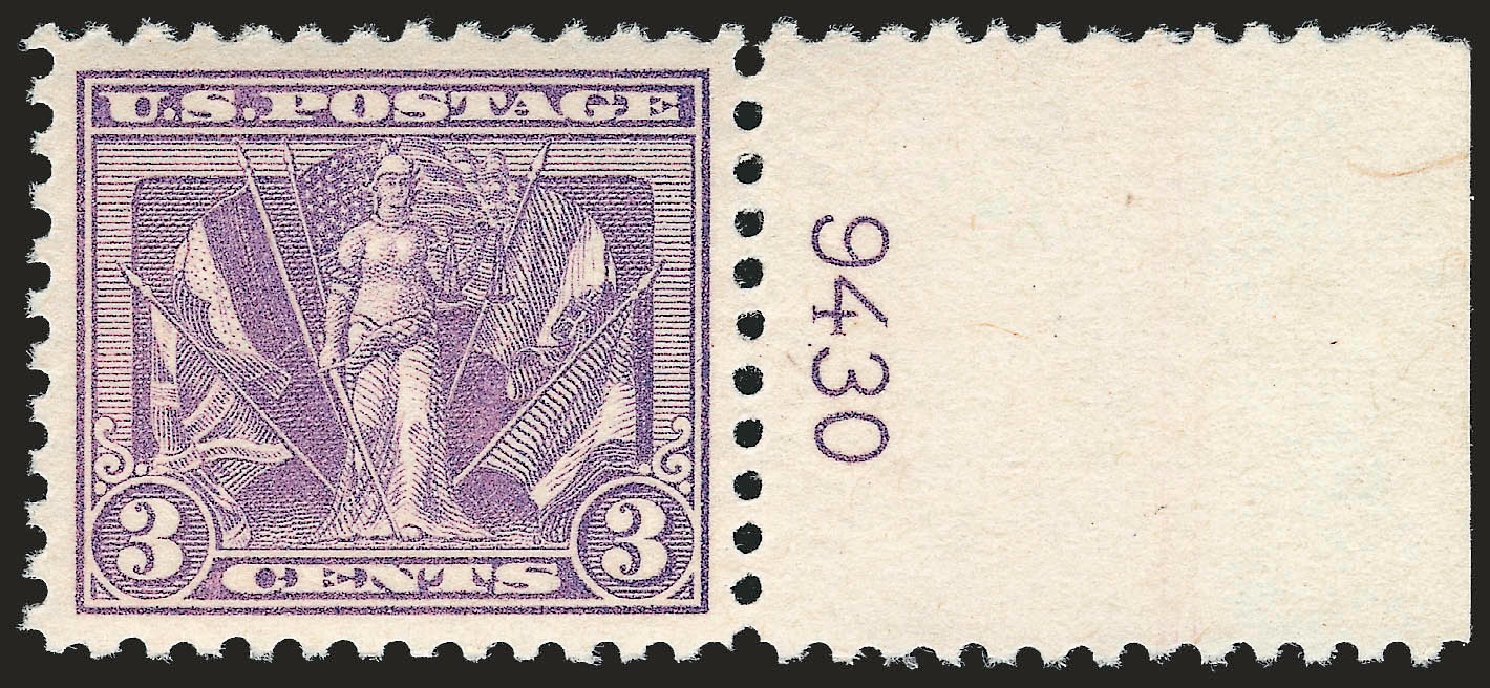 Values of US Stamps Scott #537: 3c 1919 Victory. Robert Siegel Auction Galleries, Jun 2009, Sale 975, Lot 1954