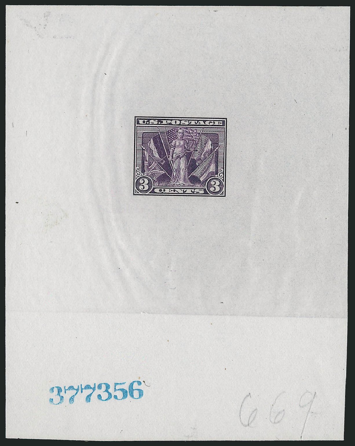 US Stamps Price Scott Catalogue #537 - 1919 3c Victory. Robert Siegel Auction Galleries, Oct 2011, Sale 1014, Lot 2035