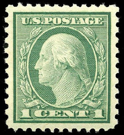 Value of US Stamp Scott Catalogue 538: 1919 1c Washington Rotary Perf 11x10. Matthew Bennett International, Apr 2008, Sale 326, Lot 482