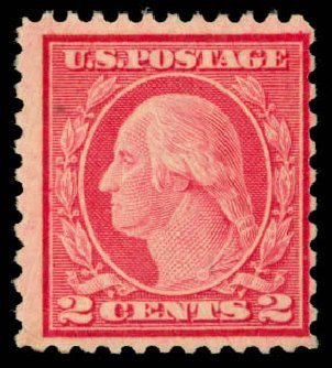 US Stamp Prices Scott Cat. 539 - 1919 2c Washington Rotary Perf 11x10. Daniel Kelleher Auctions, Mar 2014, Sale 650, Lot 2649