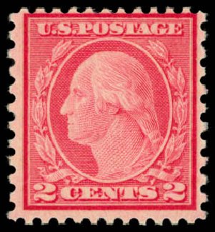 US Stamp Values Scott #539: 2c 1919 Washington Rotary Perf 11x10. Daniel Kelleher Auctions, Dec 2014, Sale 661, Lot 409