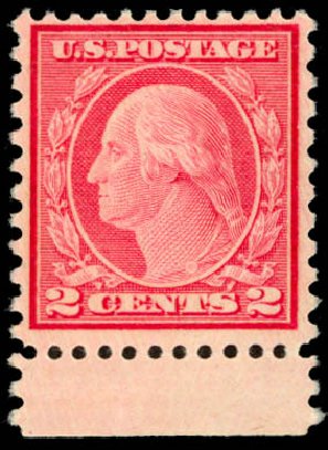 US Stamp Prices Scott Catalog #539: 1919 2c Washington Rotary Perf 11x10. Daniel Kelleher Auctions, Sep 2014, Sale 655, Lot 574
