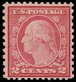 US Stamp Values Scott Catalog #539: 1919 2c Washington Rotary Perf 11x10. H.R. Harmer, Jun 2013, Sale 3003, Lot 1385