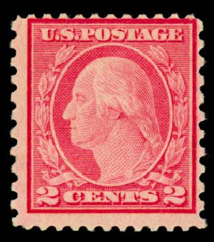 Value of US Stamp Scott 539: 1919 2c Washington Rotary Perf 11x10. Daniel Kelleher Auctions, Sep 2013, Sale 639, Lot 452