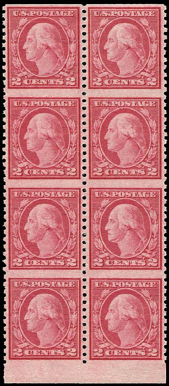 US Stamps Value Scott Catalogue # 540: 1919 2c Washington Rotary Perf 11x10. Regency-Superior, Nov 2014, Sale 108, Lot 948